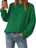 Wool Blend Oversized Sweater Crewneck - Cozy Everyday Fall Staple Soft
