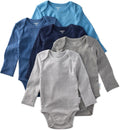 Blake 5-Pack Long Sleeve Bodysuits 100% Organic Cotton (Style GXW2)