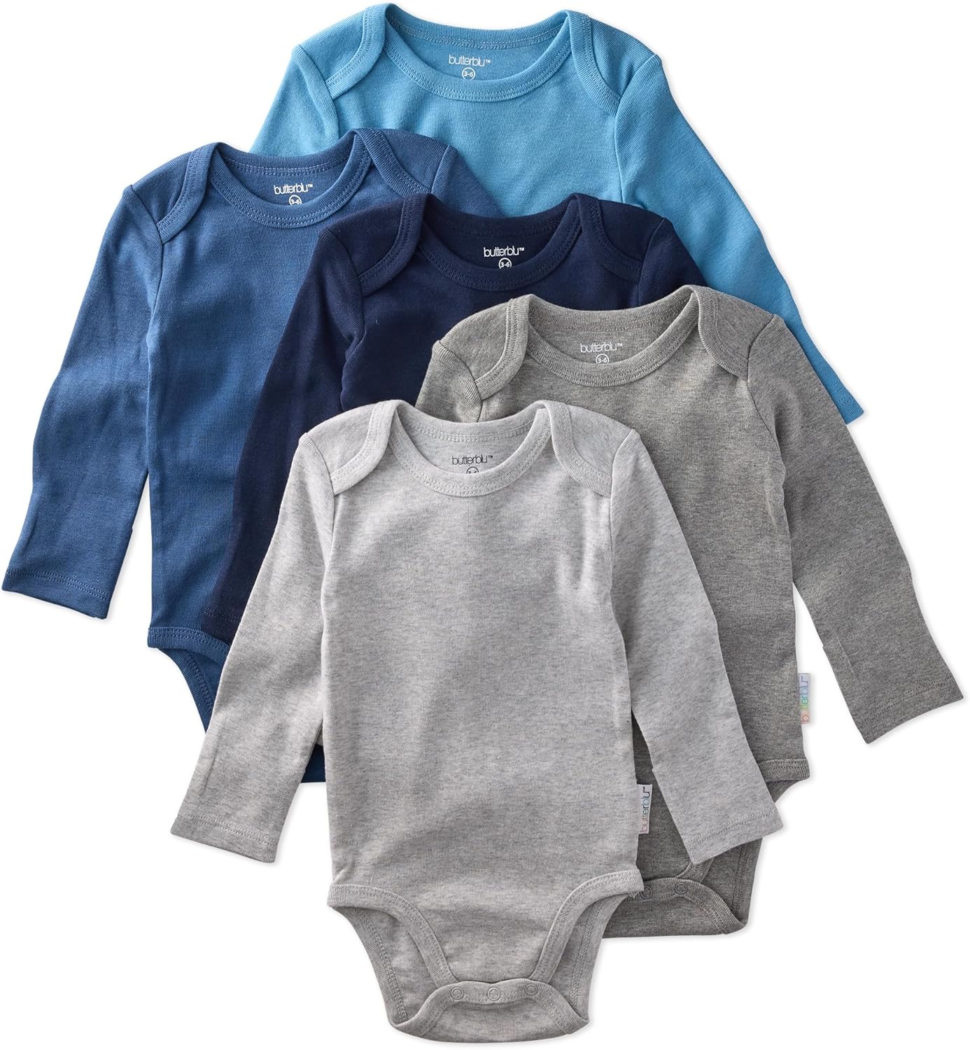 Blake 5-Pack Long Sleeve Bodysuits for Baby Boys & Girls