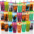 Halloween Color Changing Reusable Cups 24 Pack - Party Ready