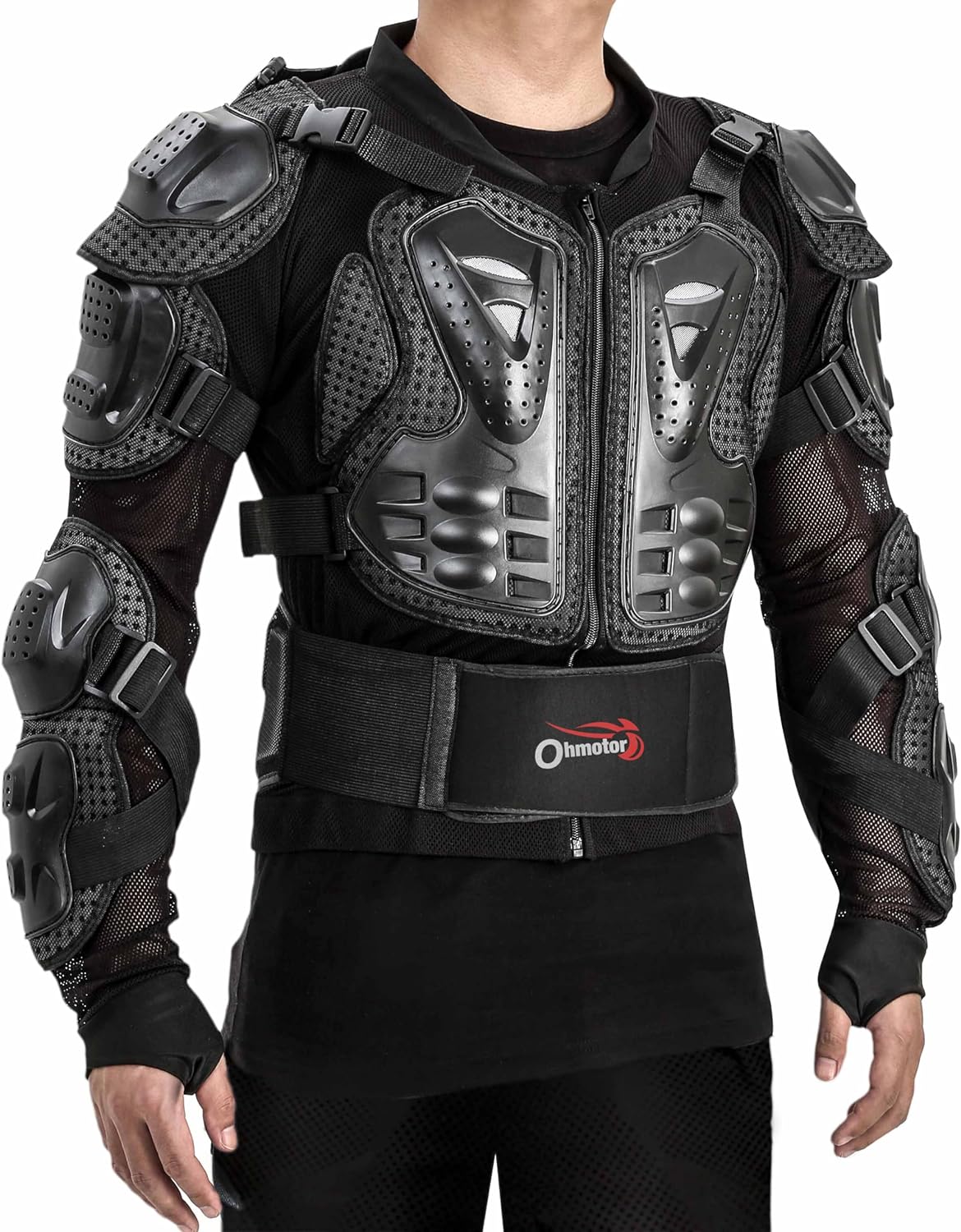 OHMOTOR Motorcycle Body Protective Jacket for Men and Riders