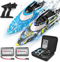 BEZGAR RC Boat 2 Pack 12 in Fast Speed RC Boat - Portable Case