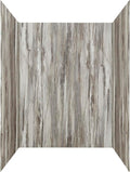 Louvre Granite 78in x 60in x 32in Vinyl Shower Surround Kit - Easy