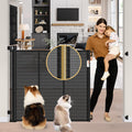 Reinforced 42 in Extra Tall Retractable Pet Gate 55 in Wide