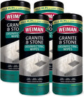 Weiman Granite Disinfectant Wipes - 30 Wipes 4 Pack - Clean, Shine