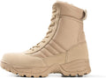 Men's 8 in Tactical Combat Boots with Side Zipper - Waterproof