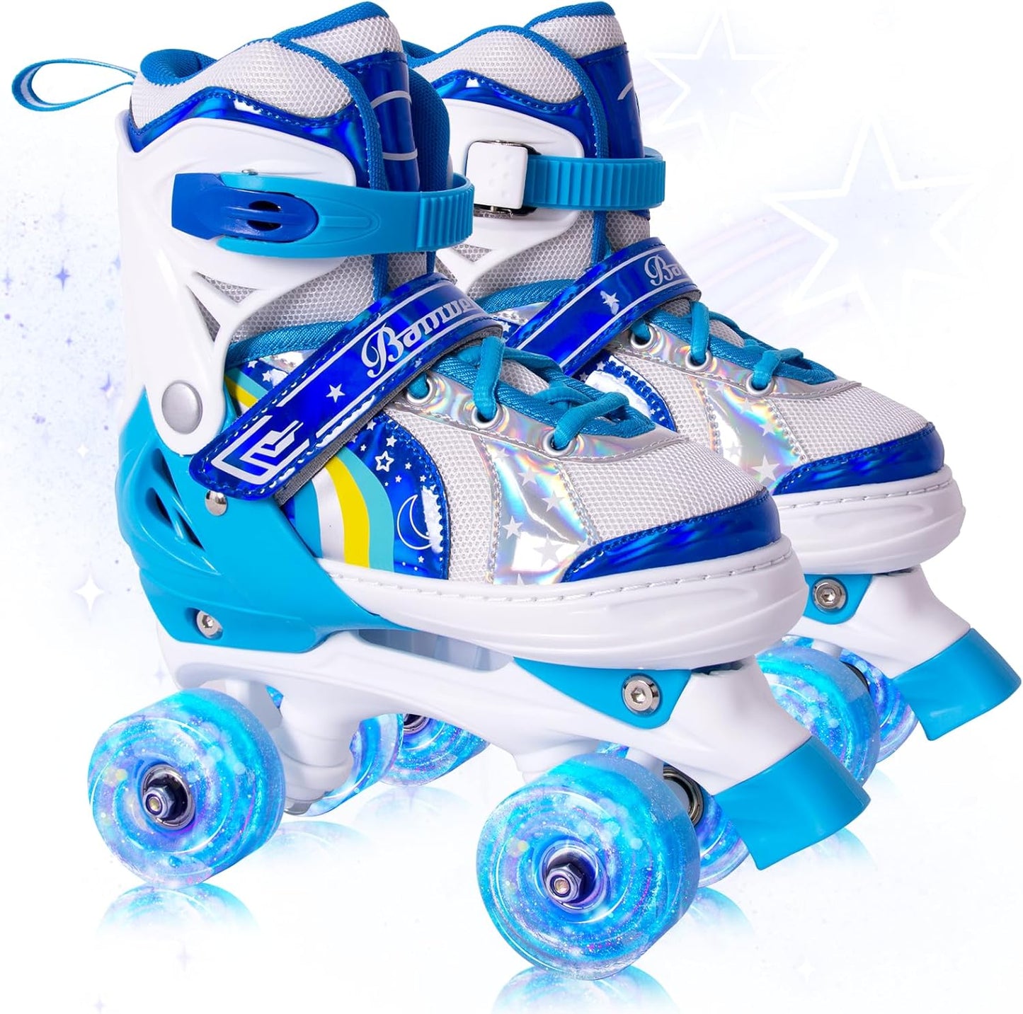 Rainbow Toddler Roller Skates for Beginners Aged 3-12