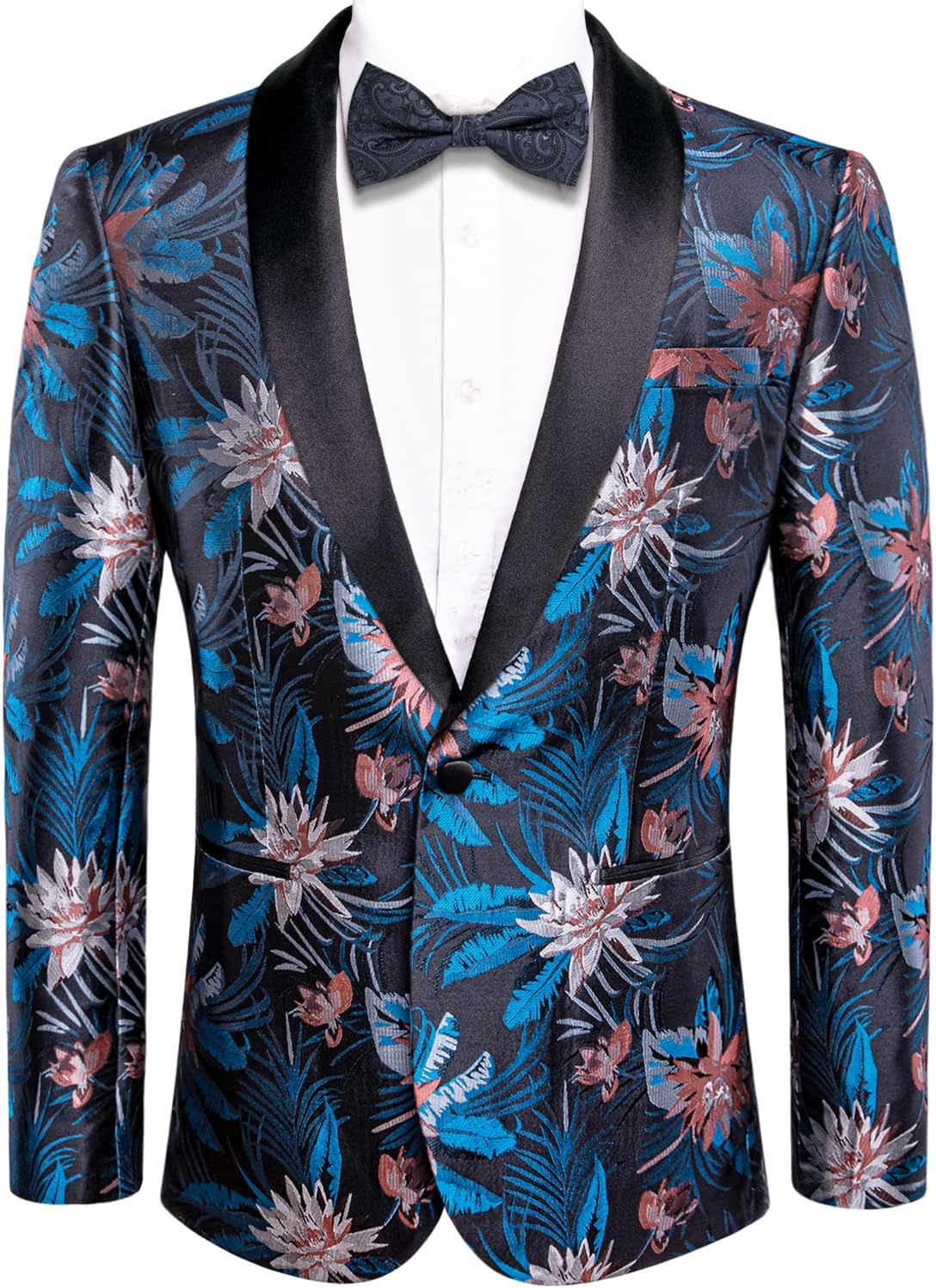 Hi-Tie Stylish Men Suit Jacket Blazer for Elegant Occasions