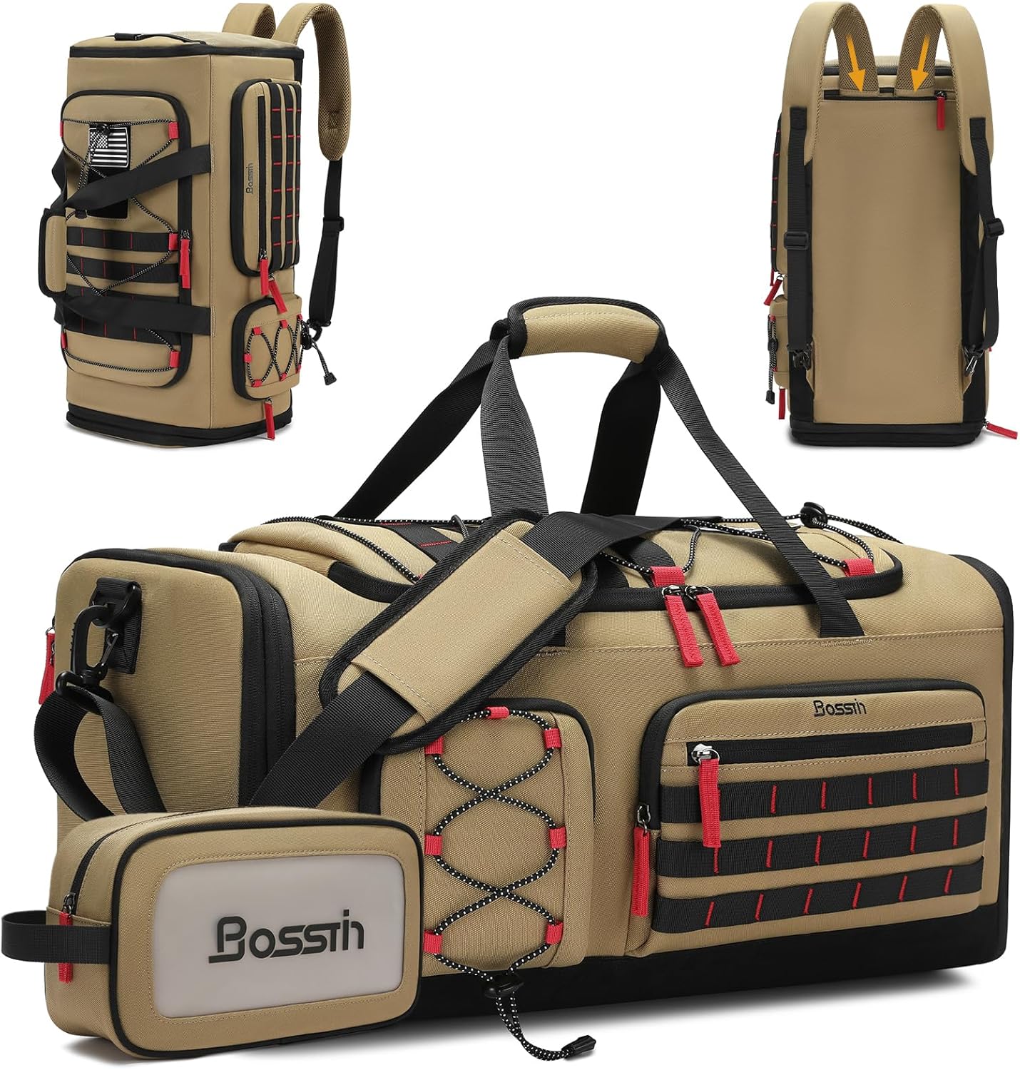 Bosstin Gym Bag for Men & Women - Versatile 45L Duffle Bag