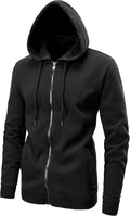 Fleece Hoodies for Men Sherpa Warm Full Zip Hoodie - Comfortable