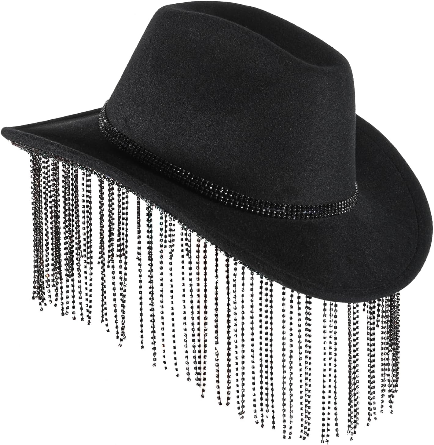 Womens Cowboy Hat with Rhinestones for Stylish Cowgirls