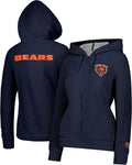 Ultra Game Women's NFL Super Soft Sherpa Full Zip Hoodie (Style DRN6)