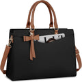 RAINSMORE Laptop Bag for Women 15.6 in PU Leather Tote - Durable