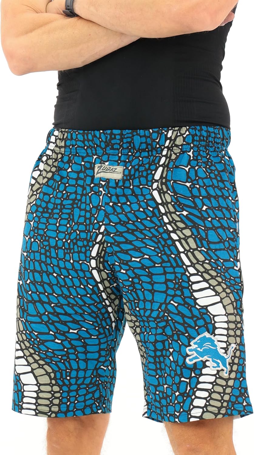 Zubaz NFL Adult Unisex Z88 Zebra Short for Casual Wear