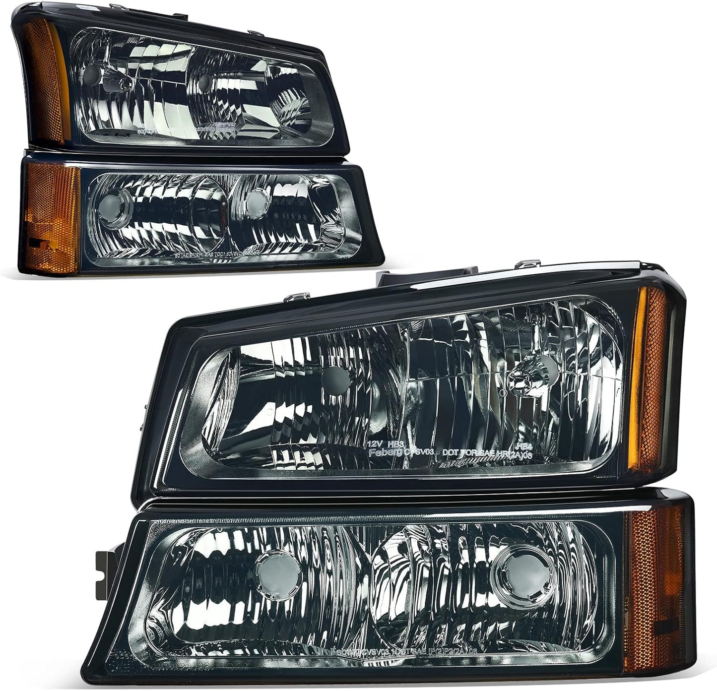AUTOSAVER88 Headlight Assembly for Chevy Avalanche & Silverado