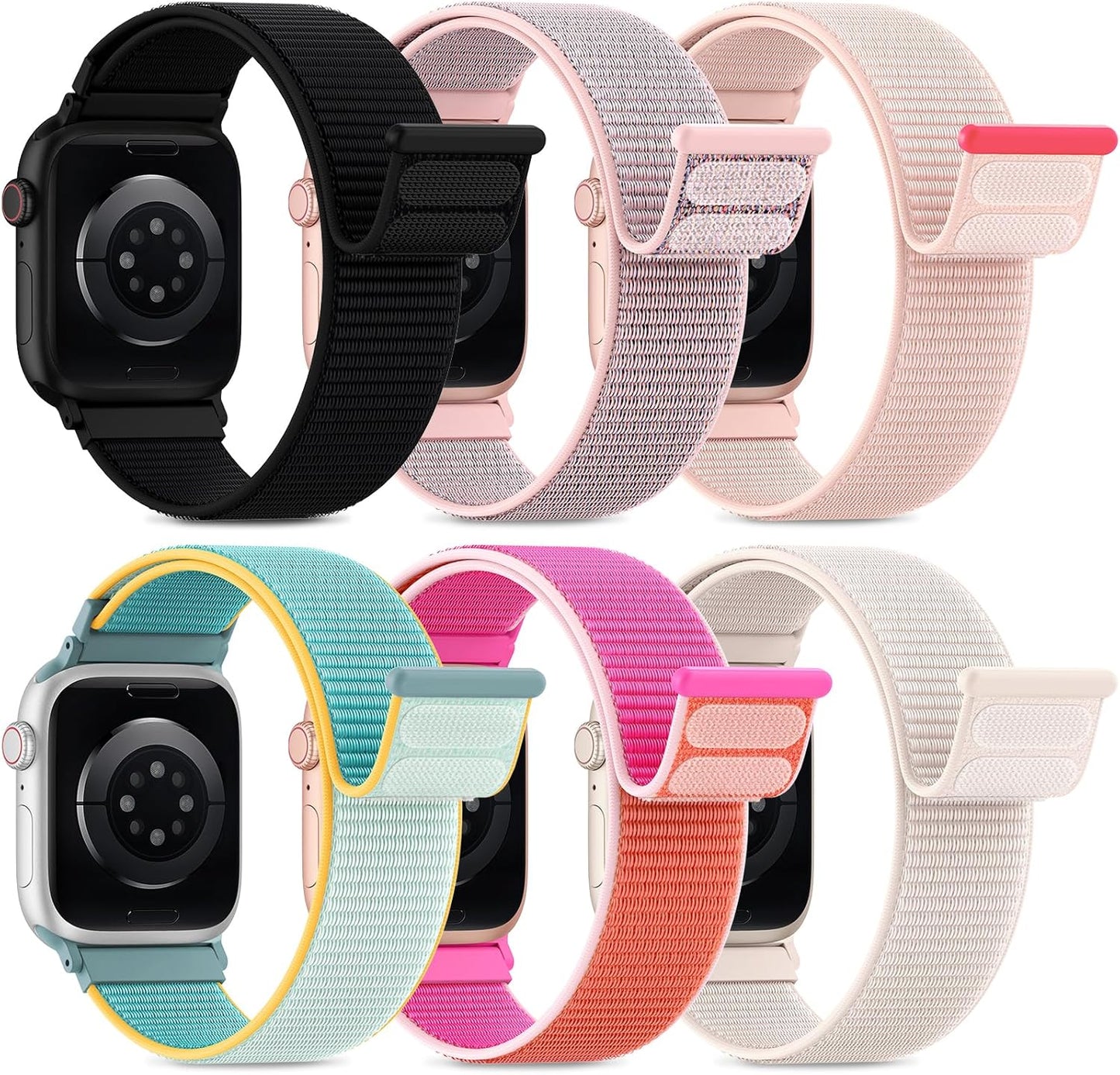 Stretchy Braided Nylon Bands for Apple Watch