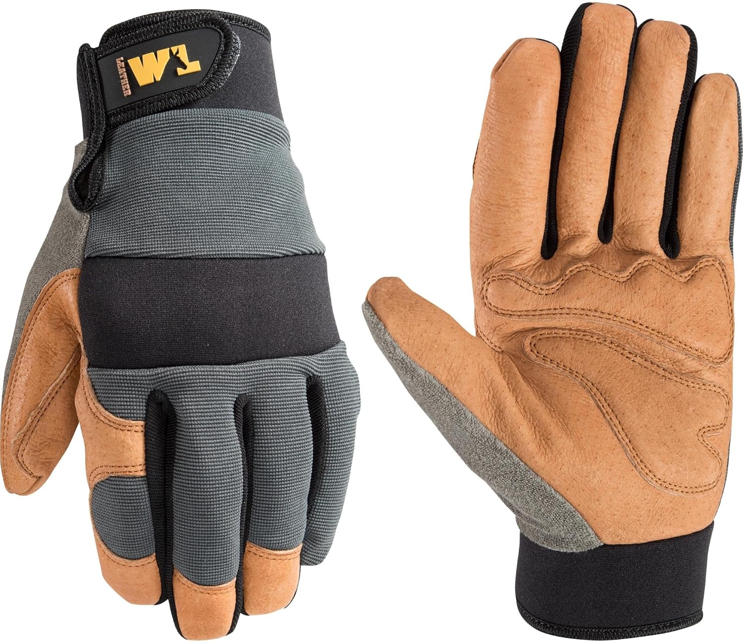 Wells Lamont Heavy Duty Work Gloves, Large, Gray
