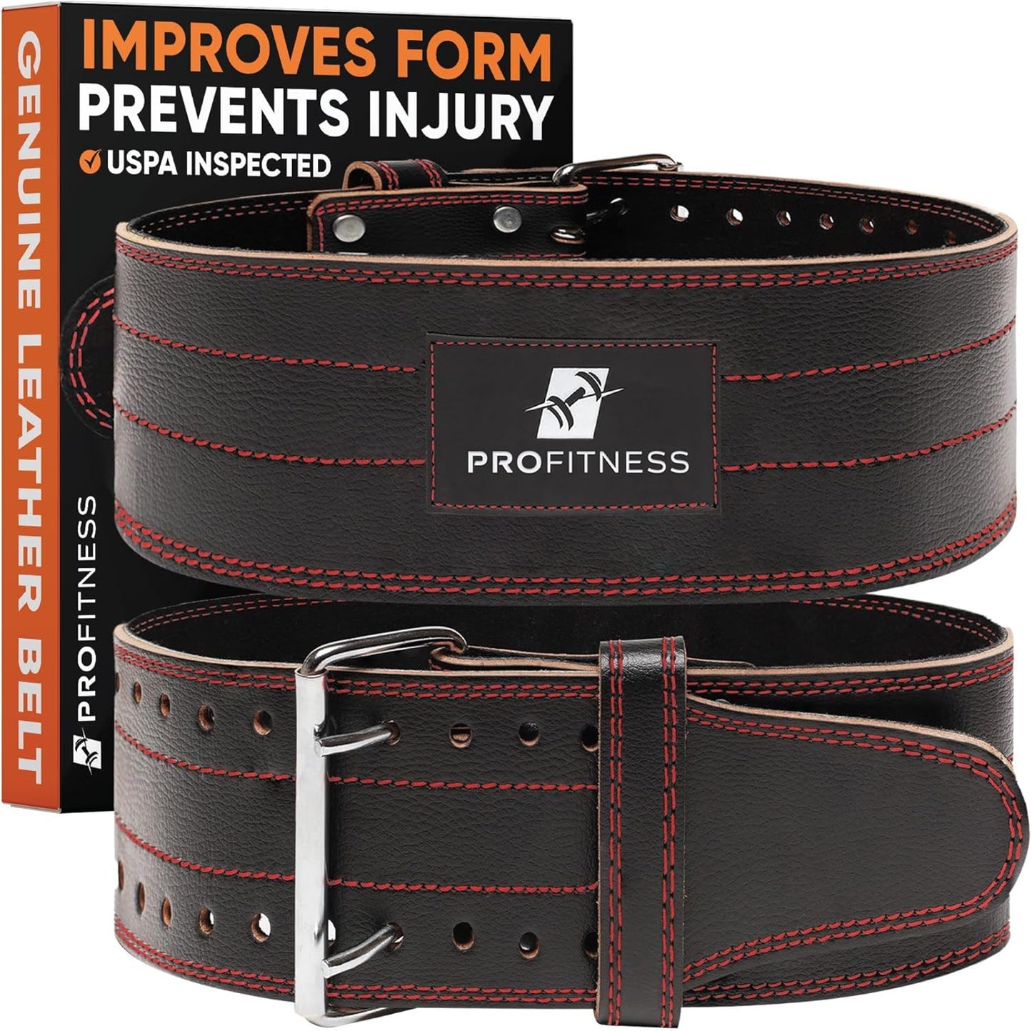 ProFitness Weight Lifting Belt for Enhanced Core Stability and Comfort