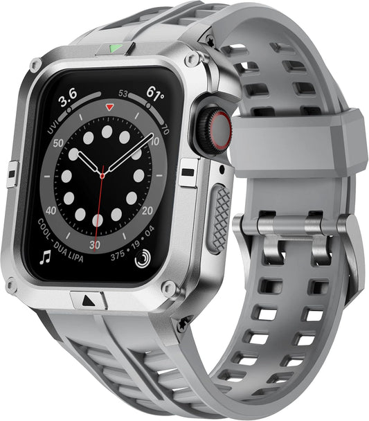 T-ENGINE Metal Case for Apple Watch Series 7/8/9 & SE 6/5/4