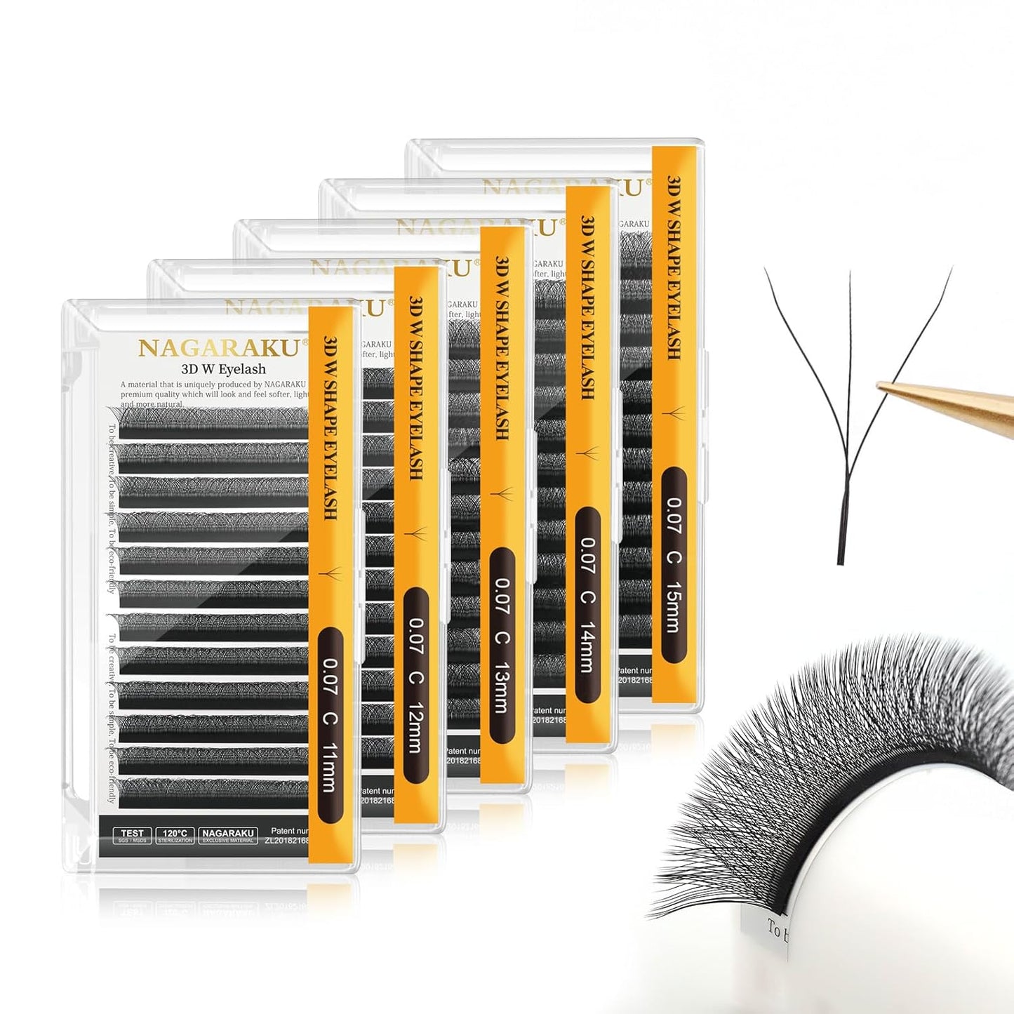 3D W Shape Eyelash Extensions for Effortless Volume and Style