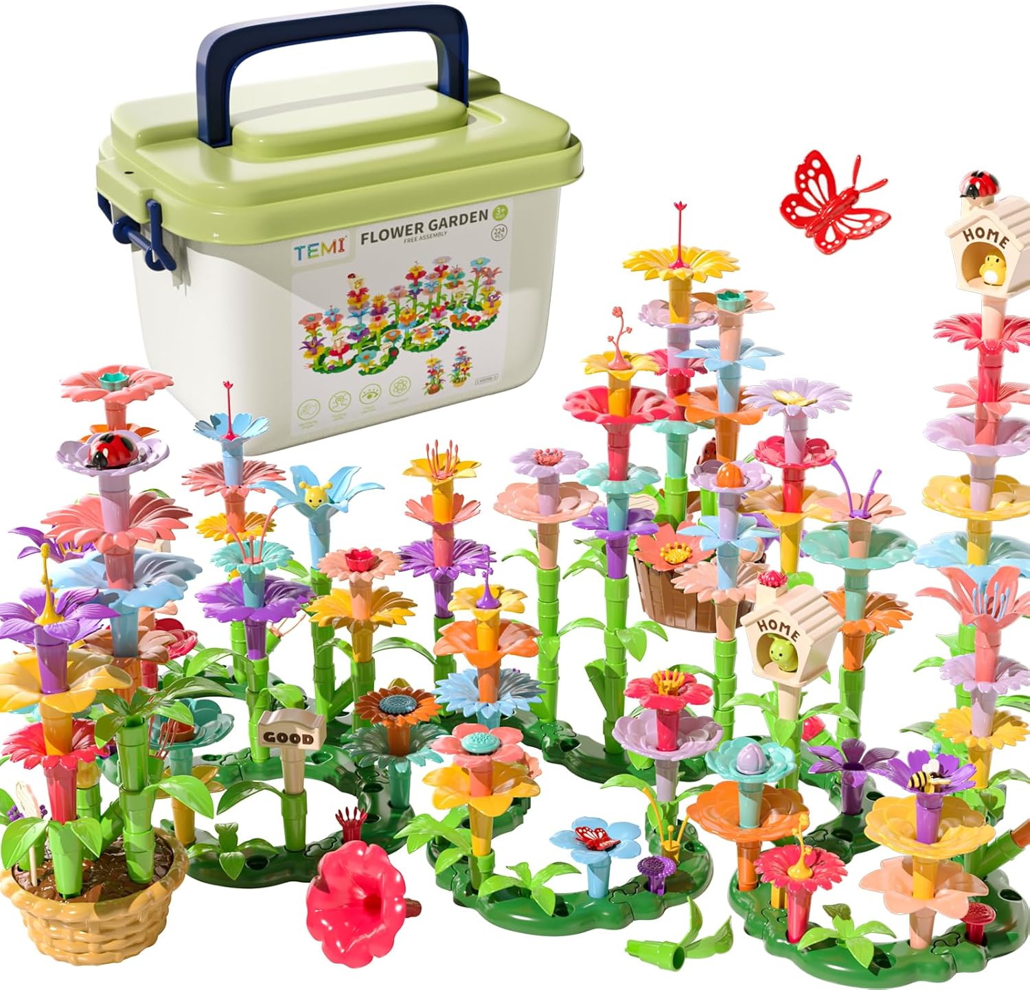 STEM Flower Building Toy for Girls & Boys 3-6