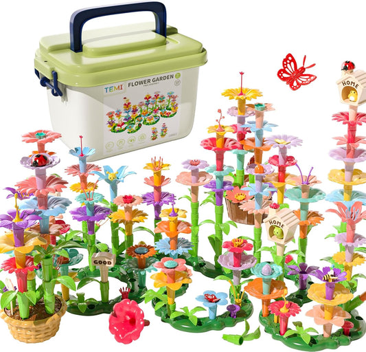 STEM Flower Building Toy for Girls & Boys 3-6