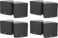 Rockville 8 Cube 70V Black 3.5in Commercial Wall Mount Speakers