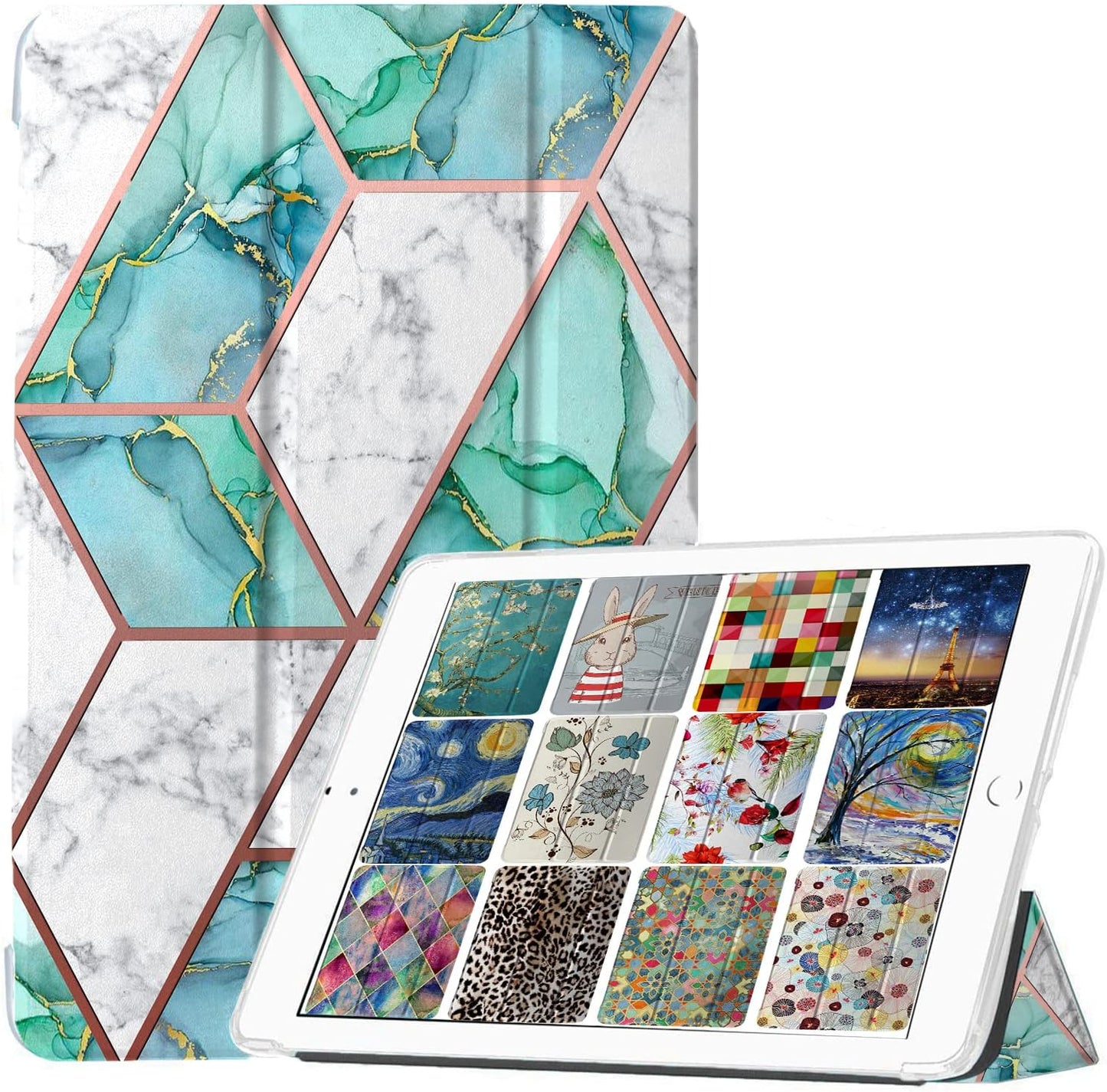 DuraSafe Cases for iPad Air 1st Gen 9.7 in Marble Green