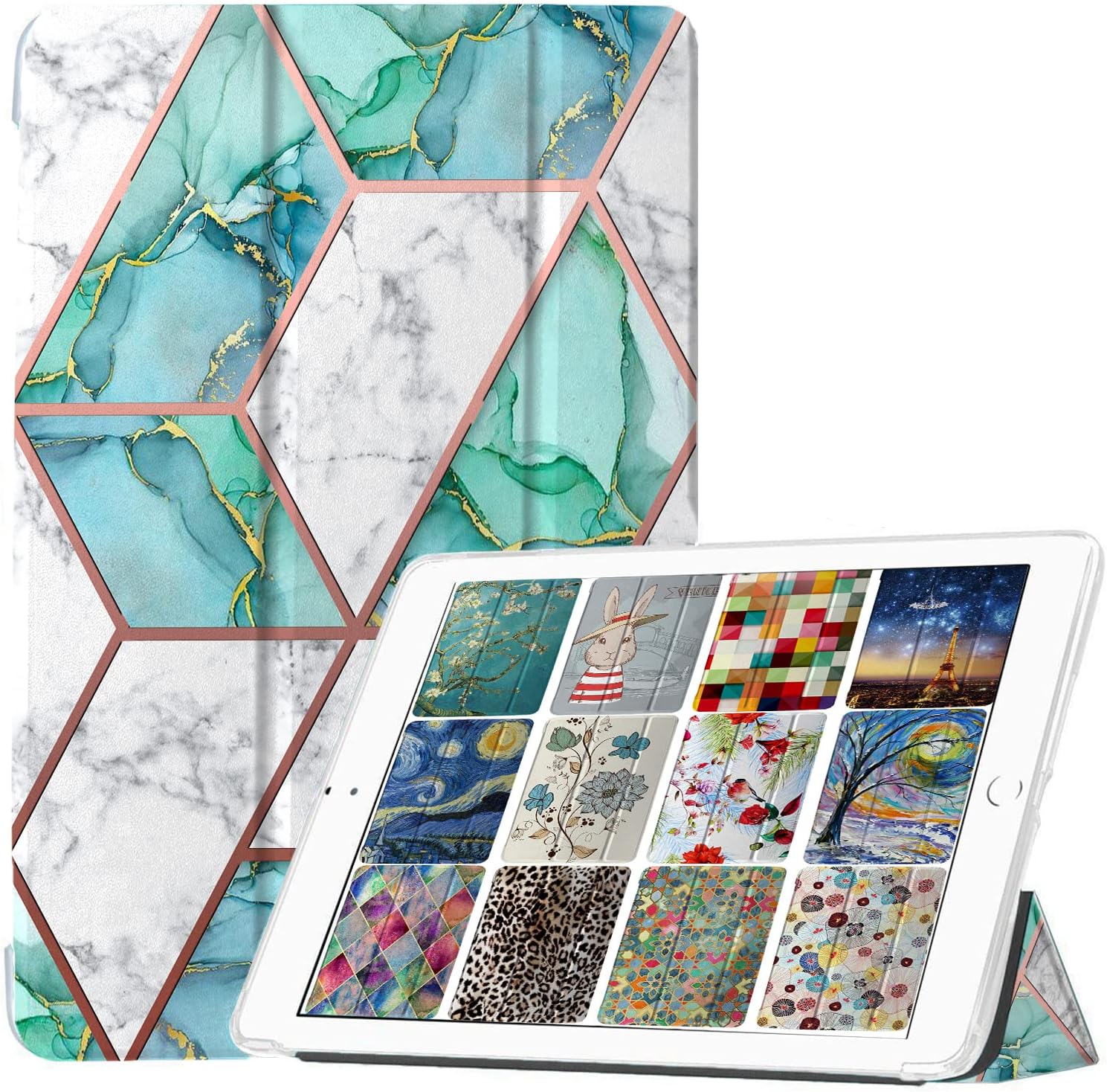 DuraSafe Cases for iPad Air 1st Gen 9.7 in Marble Green