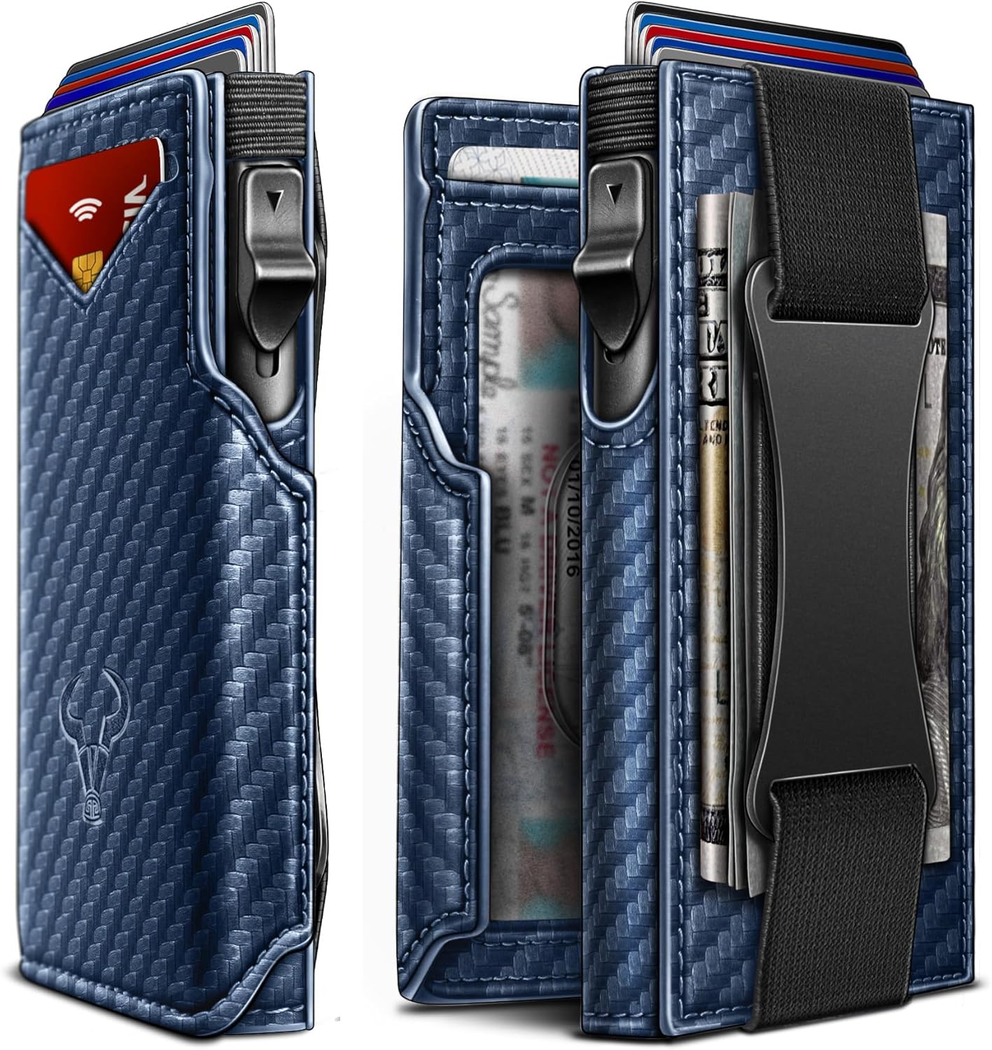 BULLIANT Slim Front Pocket Wallet with Pop-up Access for Men