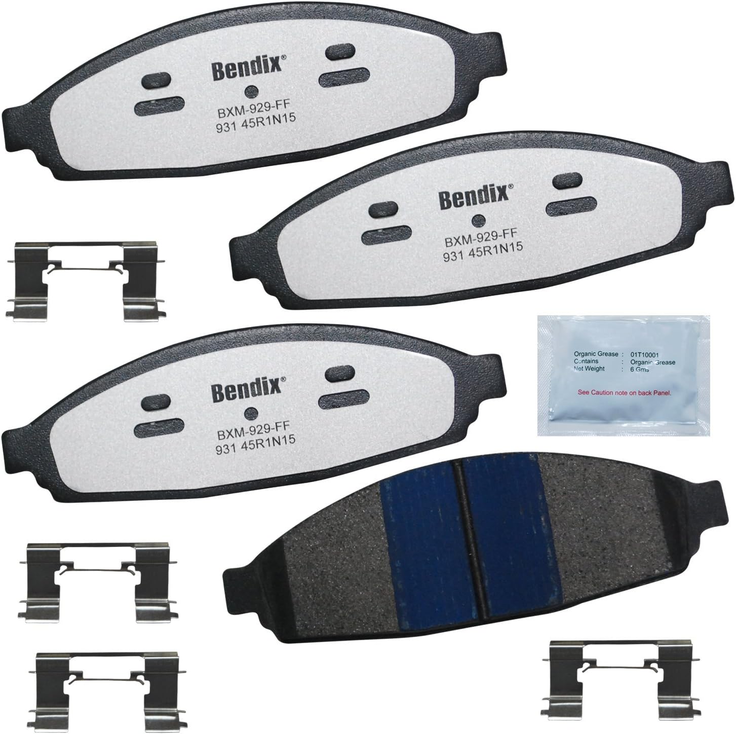 BENDIX Fleet MetLok MKD931FM Brake Pads for Heavy-Duty Vehicles