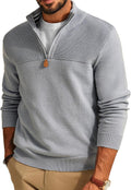 PJ PAUL JONES Men's Quarter Zip Sweater for Casual Style