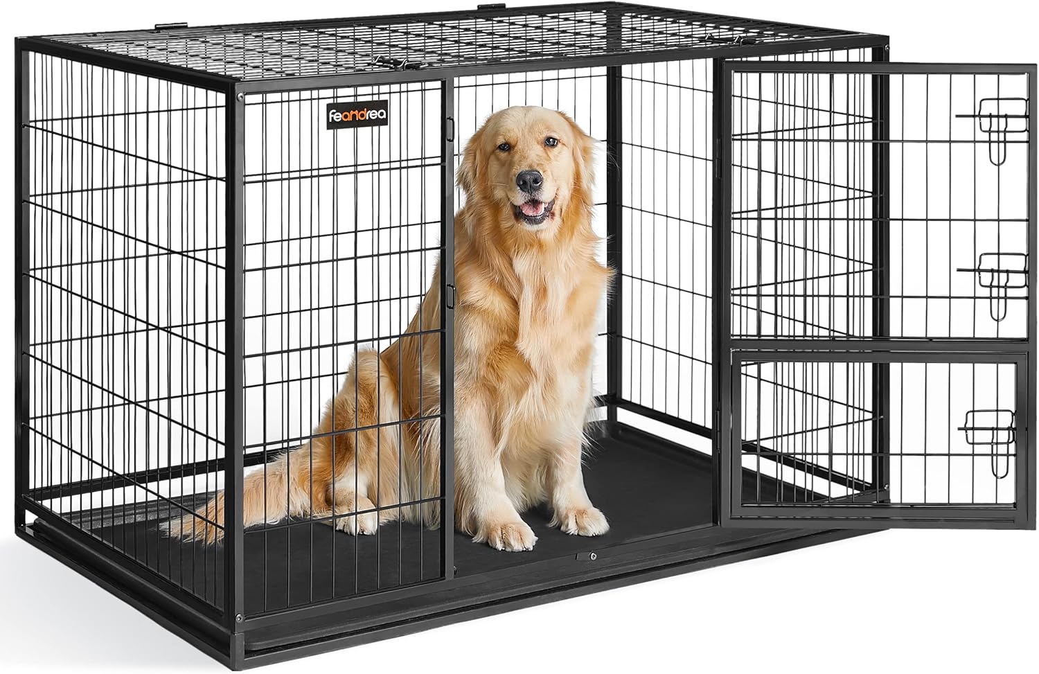 Feandrea 48 Inch Heavy Duty Dog Crate for Large Dogs