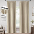 Natural Linen Blackout Curtains for Total Blackout and Style