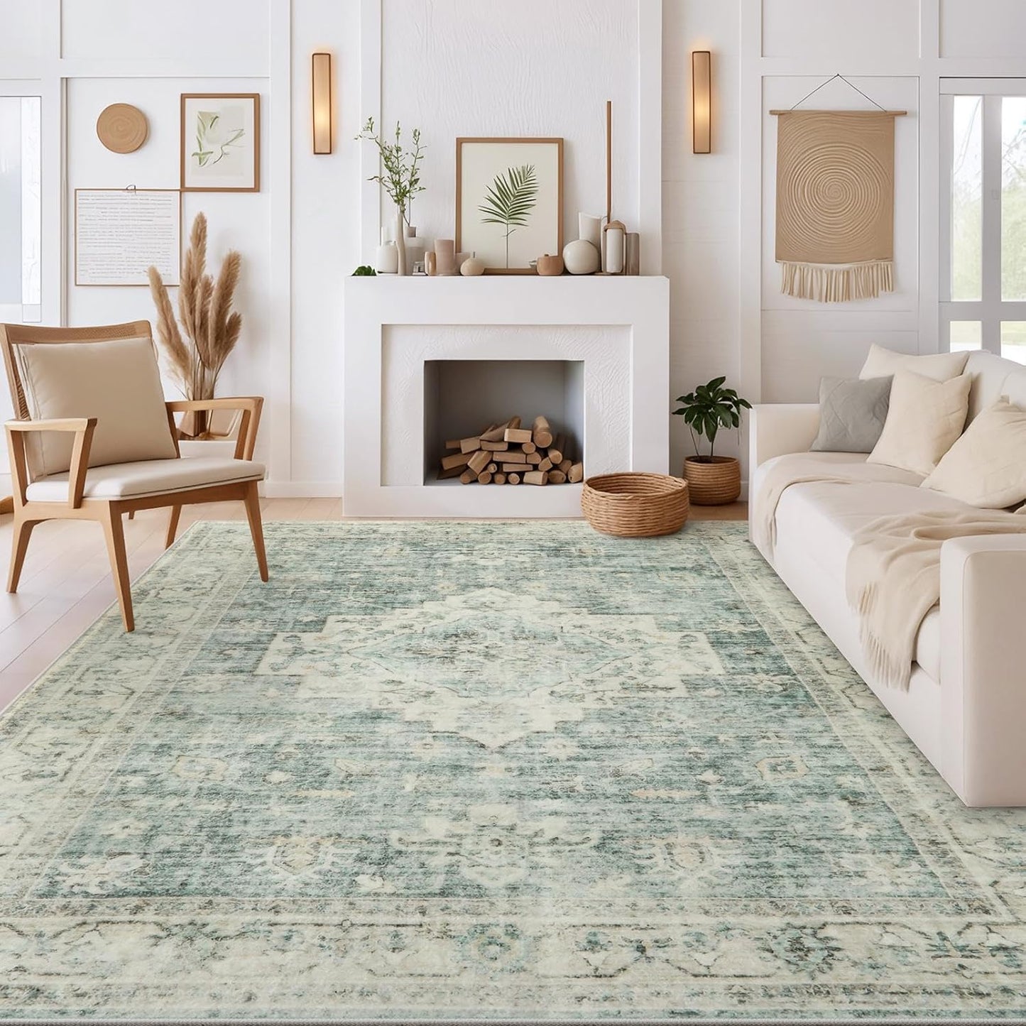 LIVEBOX Washable Area Rug 10x14 for Living Room and Bedroom