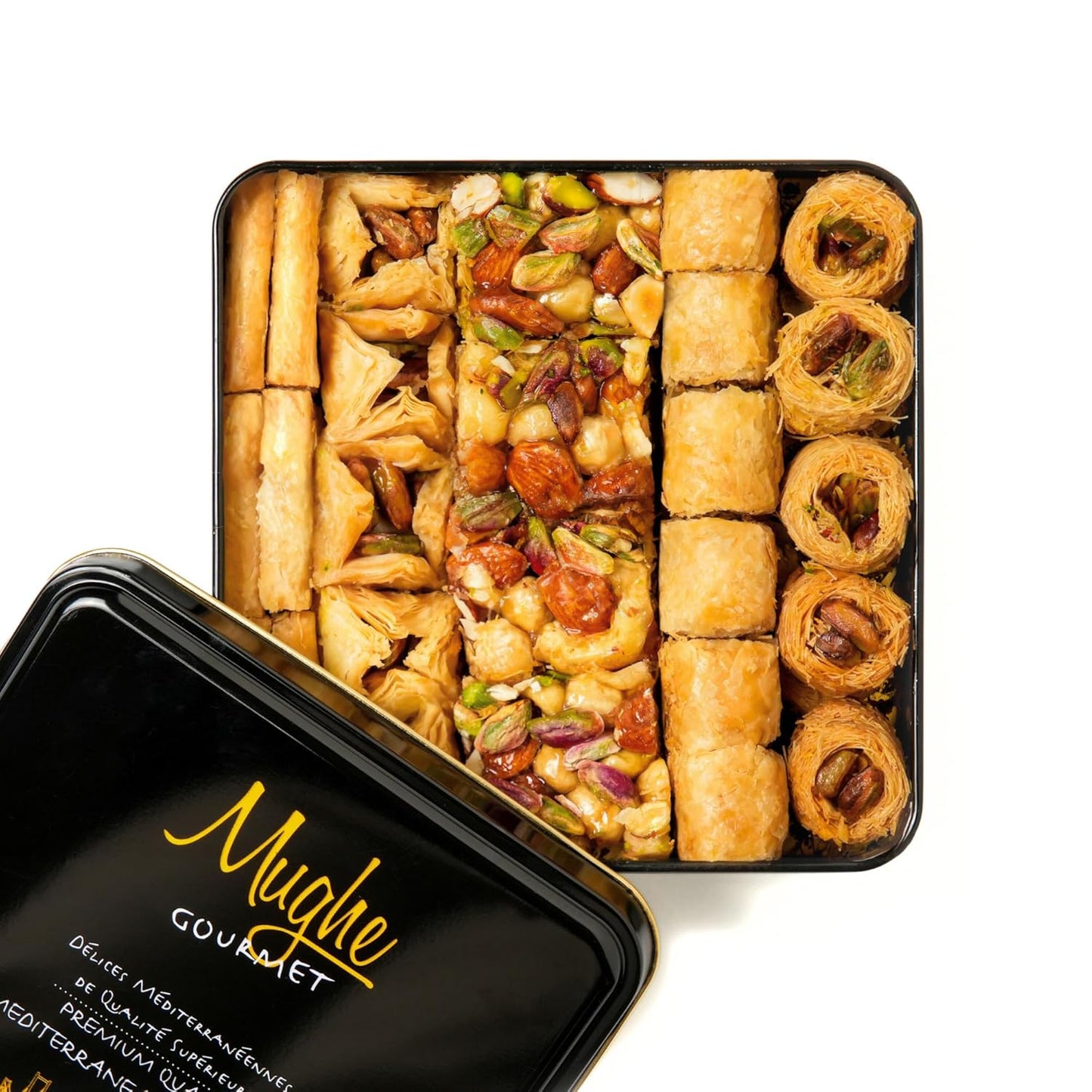 Mughe Gourmet Luxury Baklava Pastry Gift Box - 1.65lb Delight