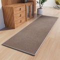 Runner Rug with Non Slip Rubber Backing, Washable Low Pile Runner
