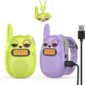 Qniglo Walkie Talkies for Kids 2 Pack - Rechargeable Long Range
