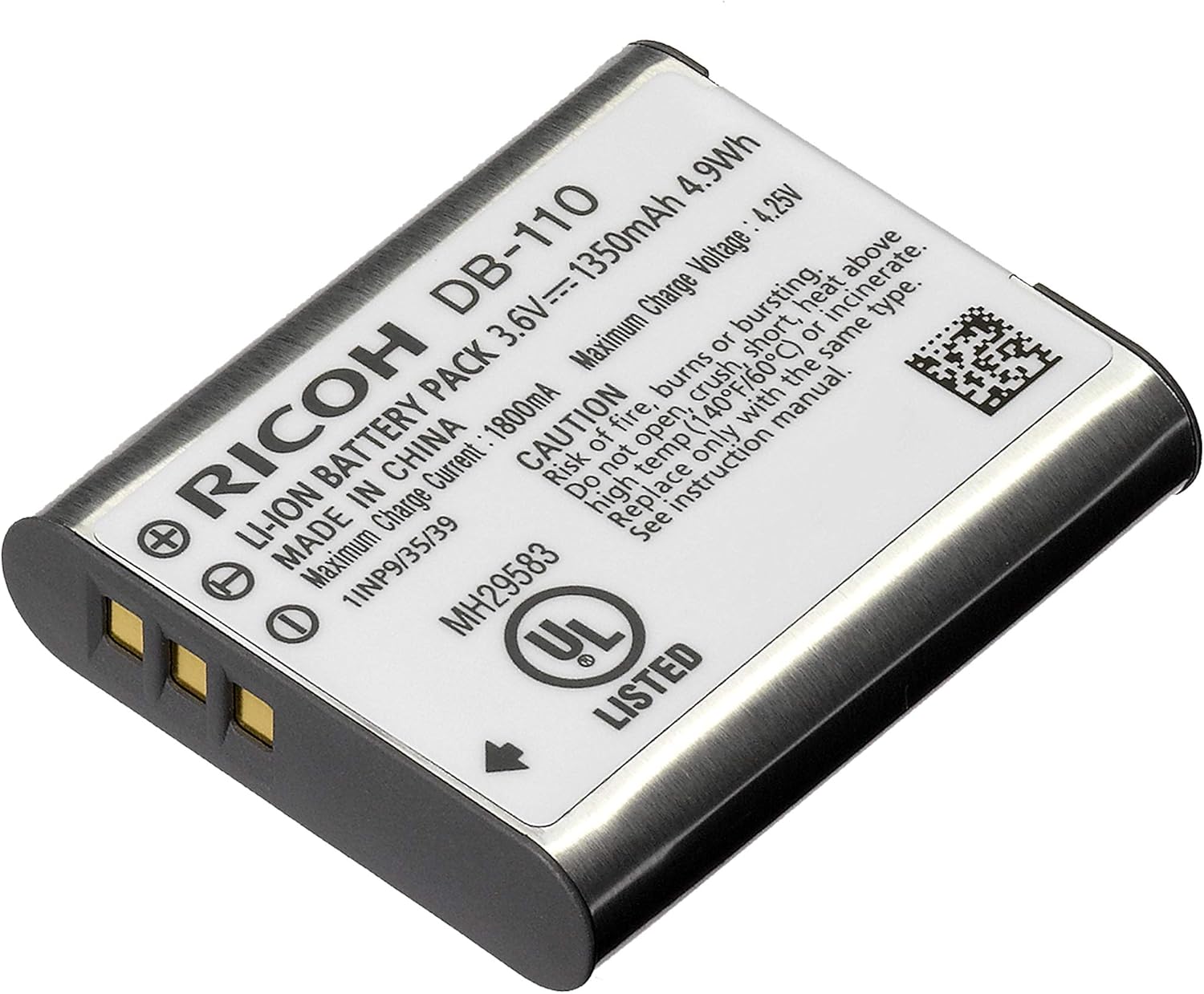 Ricoh DB-110 Rechargeable Li-Ion Battery for GR Series Cameras