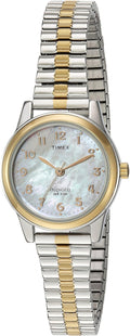Timex Women's Essex Ave 25mm Watch with Two-Tone Expansion Band