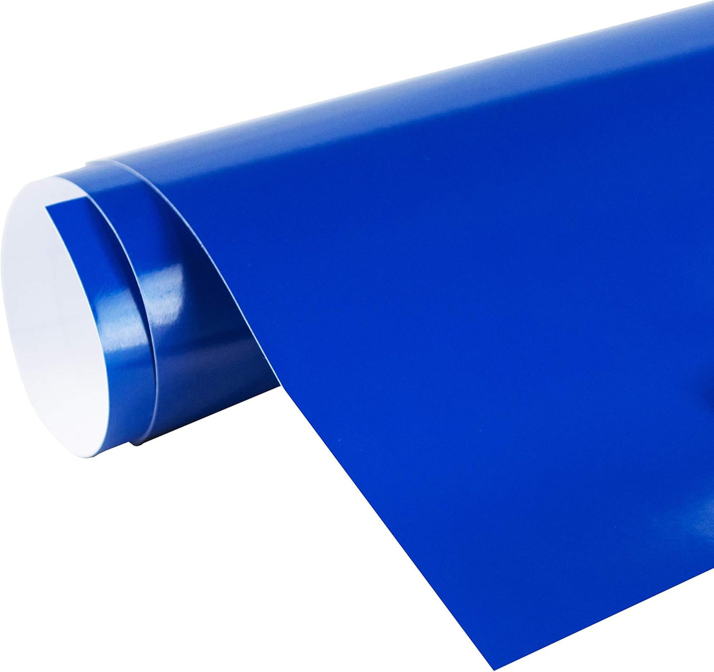 24in x 150ft Glossy Sapphire-Blue Repositionable Vinyl Roll
