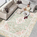 Vhong Washable Area Rugs Boho Vintage Modern Large Carpet