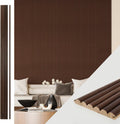 Art3d Fluted Wood Panel Beaded Walnut - Modern Wall & Ceiling Trim