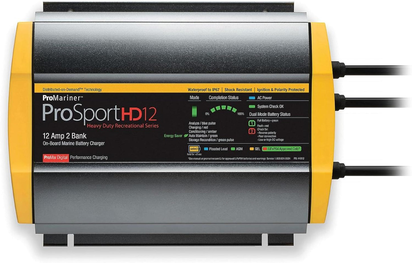 ProSport HD Waterproof Marine Battery Charger for 12V Systems