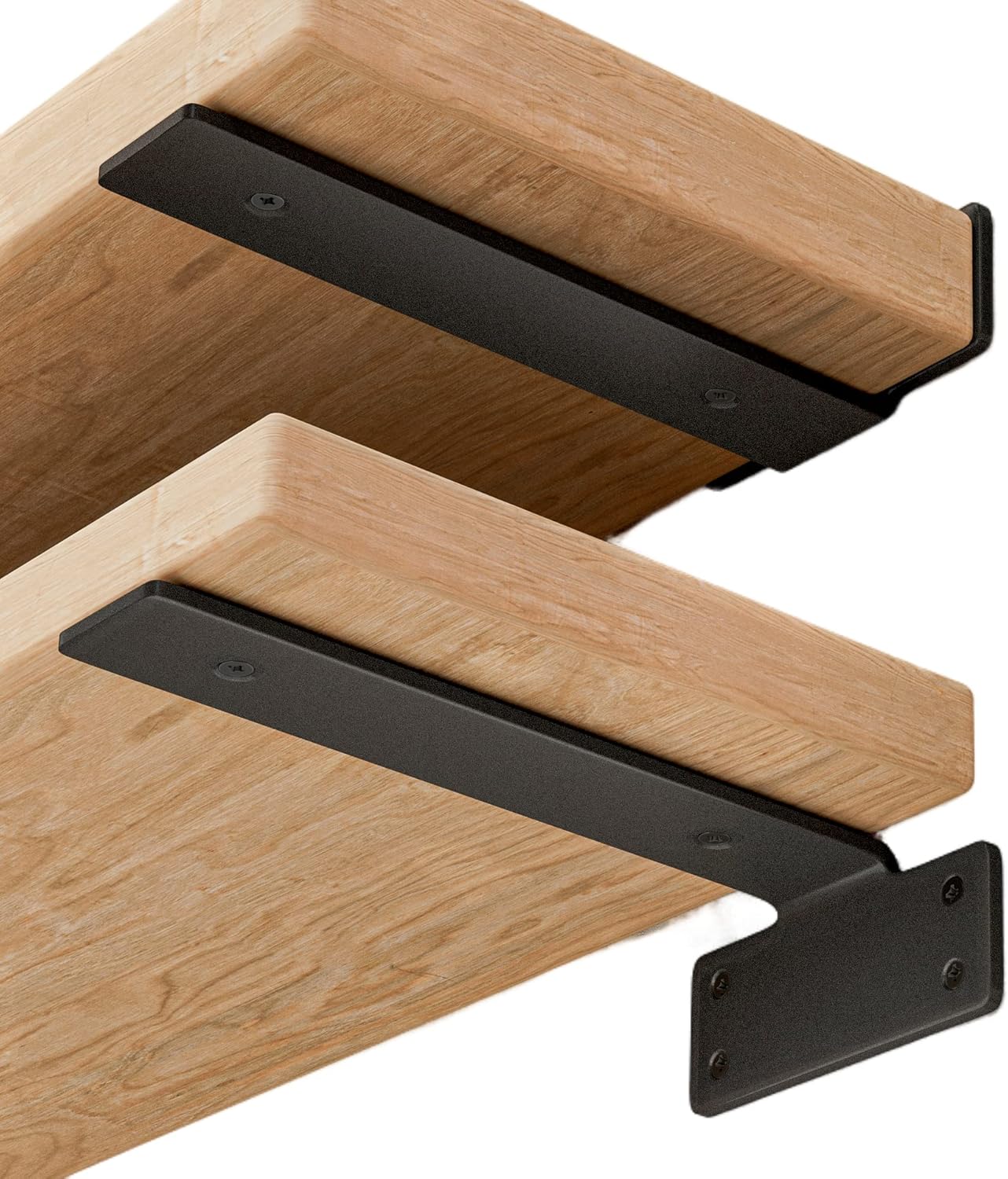 Heavy Duty Floating Shelf Brackets for Wood Shelves 10-Inch
