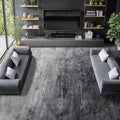 Washable Rug 8x10 Area Rug - Stain Resistant, Non-Slip Gray