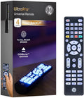 GE Blue Backlit Buttons Universal Remote Control - 4-Device Simplified
