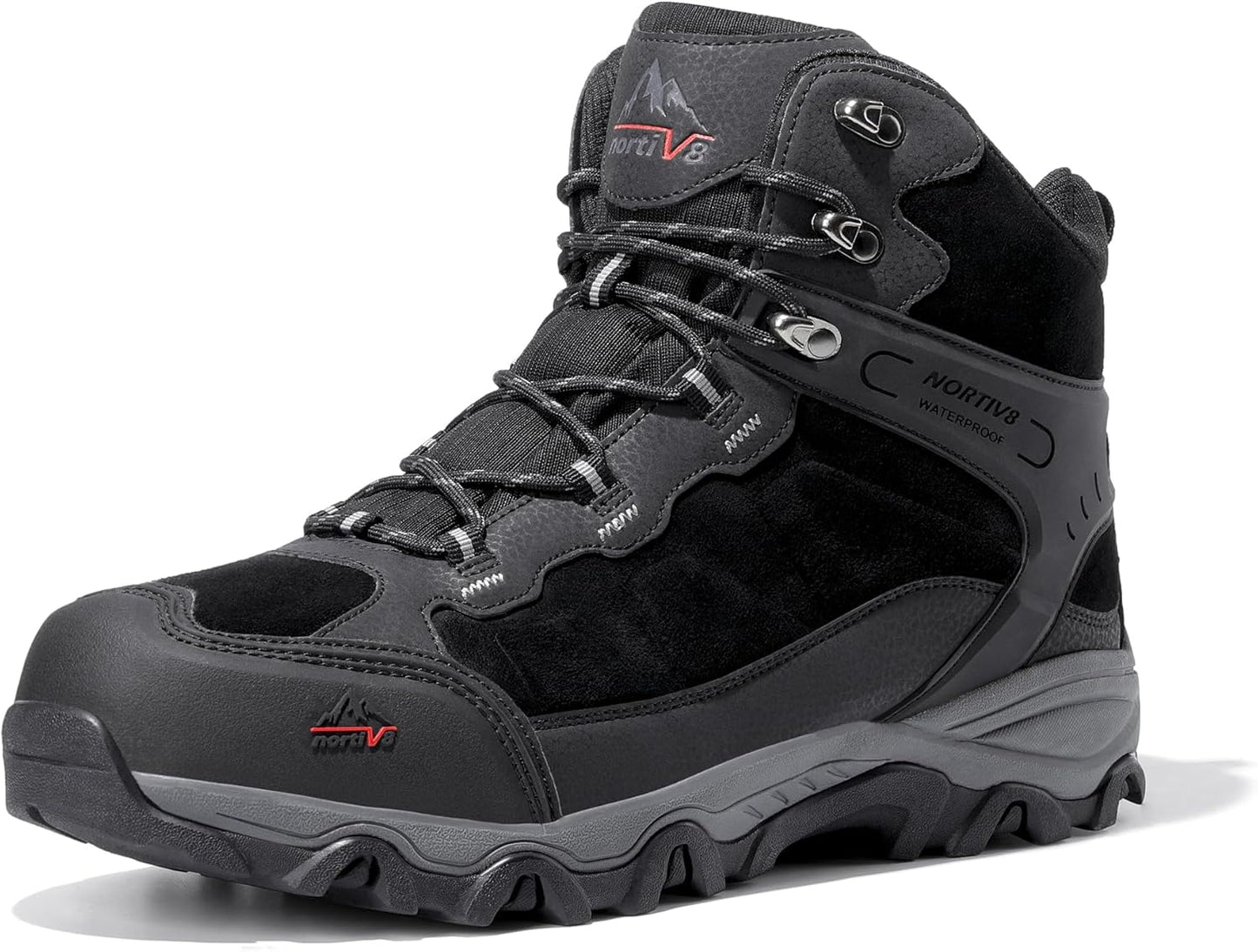 NORTIV 8 Men's Waterproof Hiking Boots for Outdoor Adventures