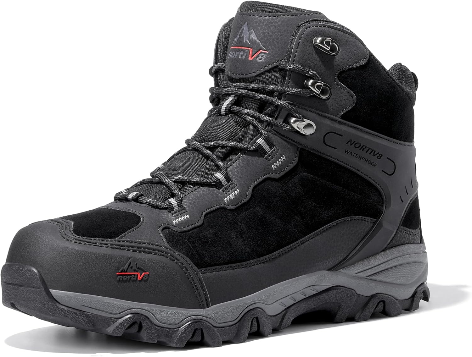 NORTIV 8 Men's Waterproof Hiking Boots for Outdoor Adventures