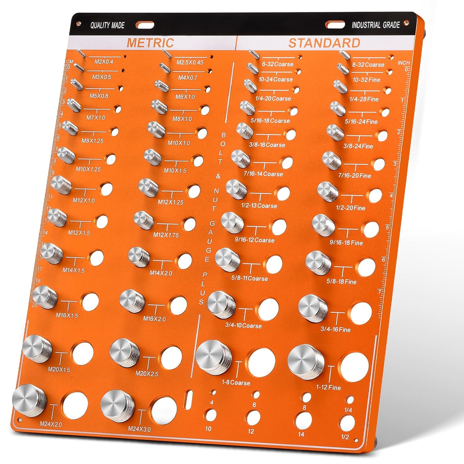 54 Nut and Bolt Thread Checker for Accurate Size Identification